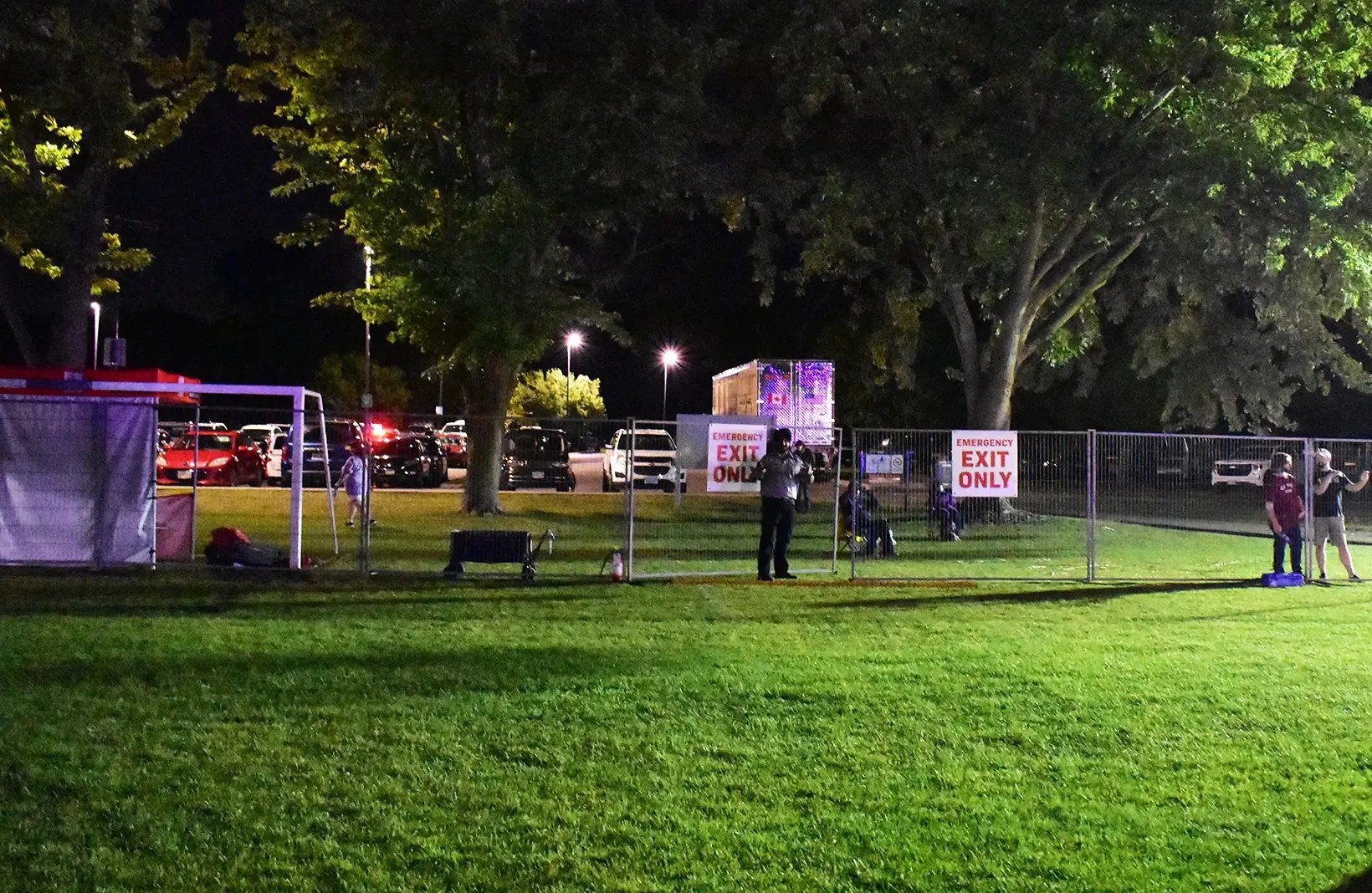 Temporary security fence rental panels providing secure perimeter protection for construction sites, events, and restricted-access areas