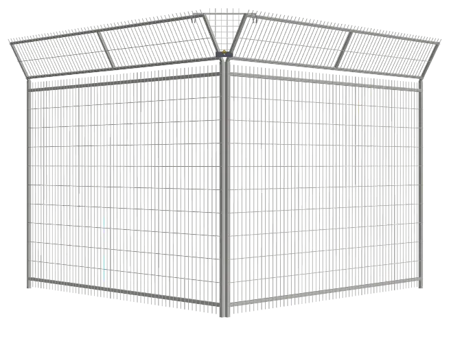 AntiClimbFenceDoublePanelRender AntiClimbFenceDoublePanelRender