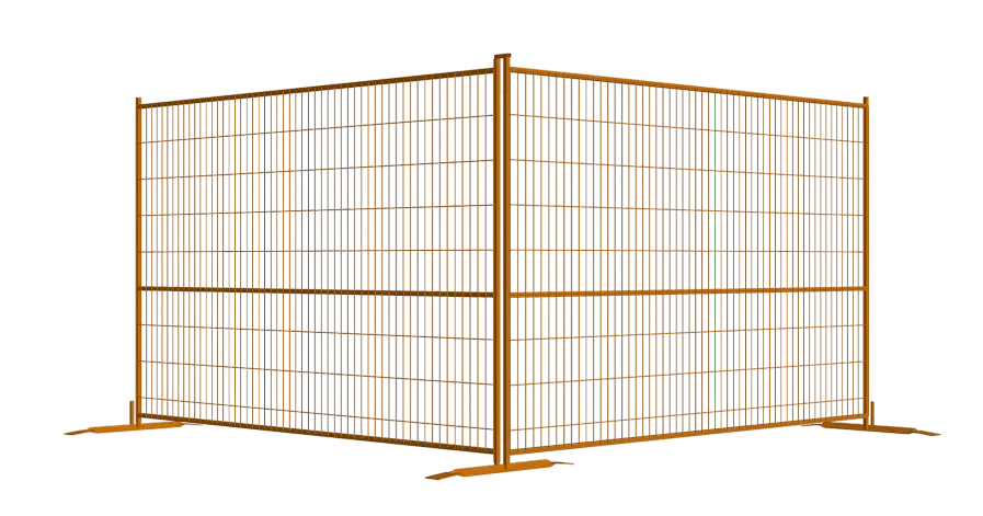 HighVisibilityFenceDoublePanelRender HighVisibilityFenceDoublePanelRender