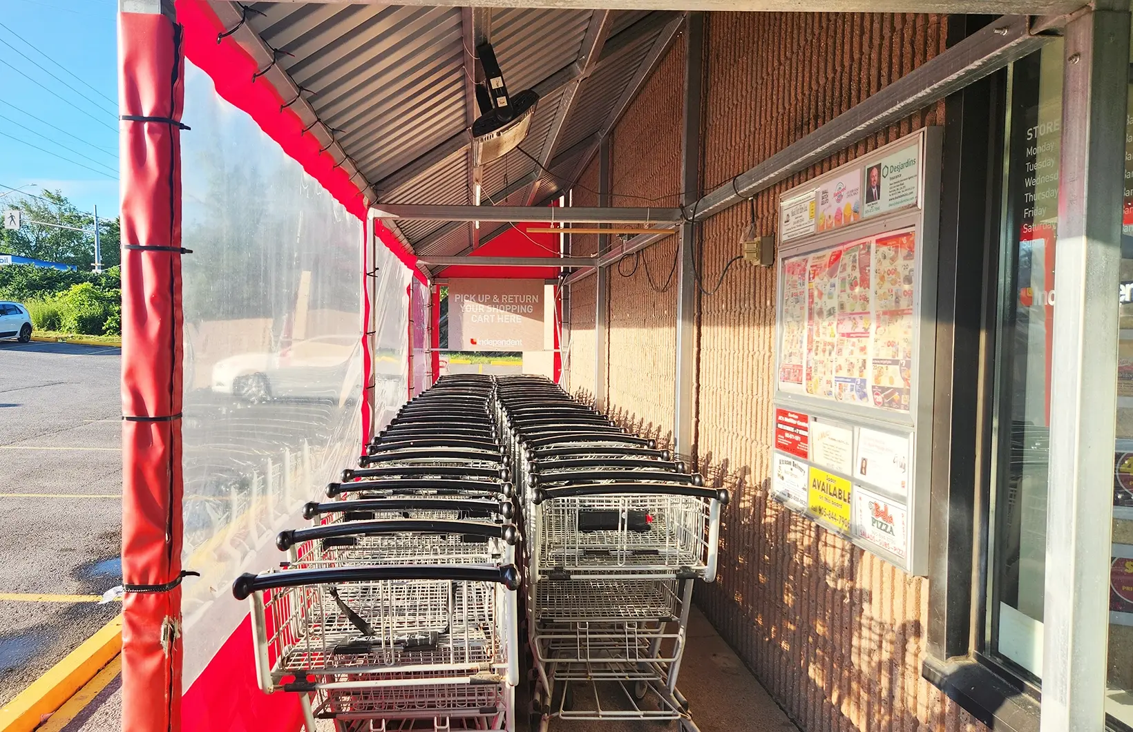 Cart Corral for grocery stores, retail centres, garden centres, and commercial parking lots