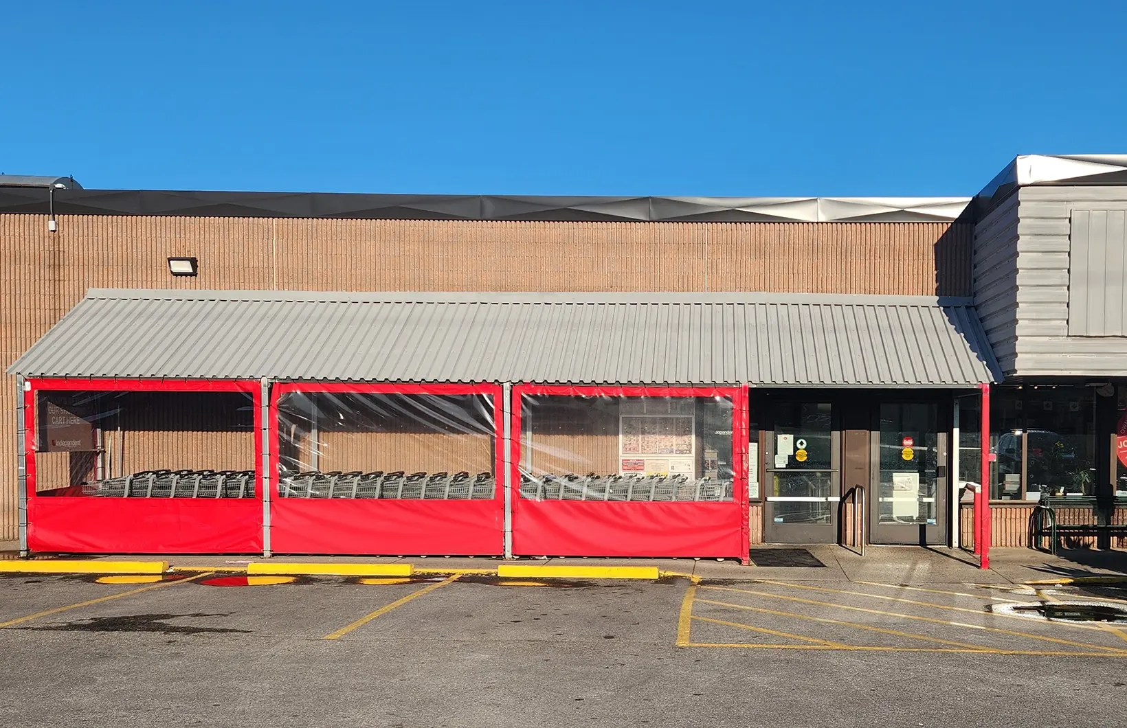 Cart Corral for grocery stores, retail centres, garden centres, and commercial parking lots