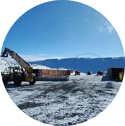 Fabric Domes for Mining