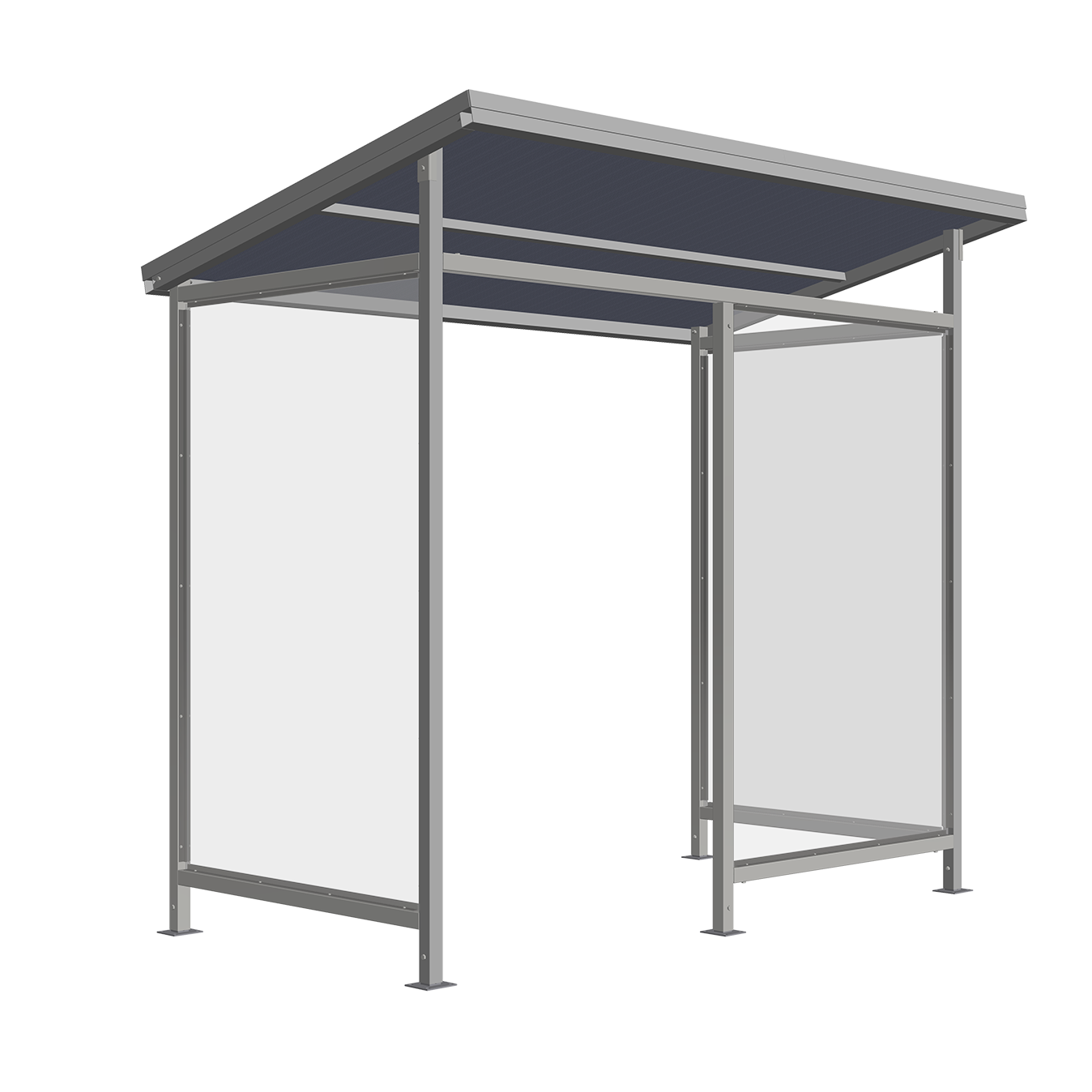 Commercial Comfort Shelter providing covered outdoor weather protection in public spaces