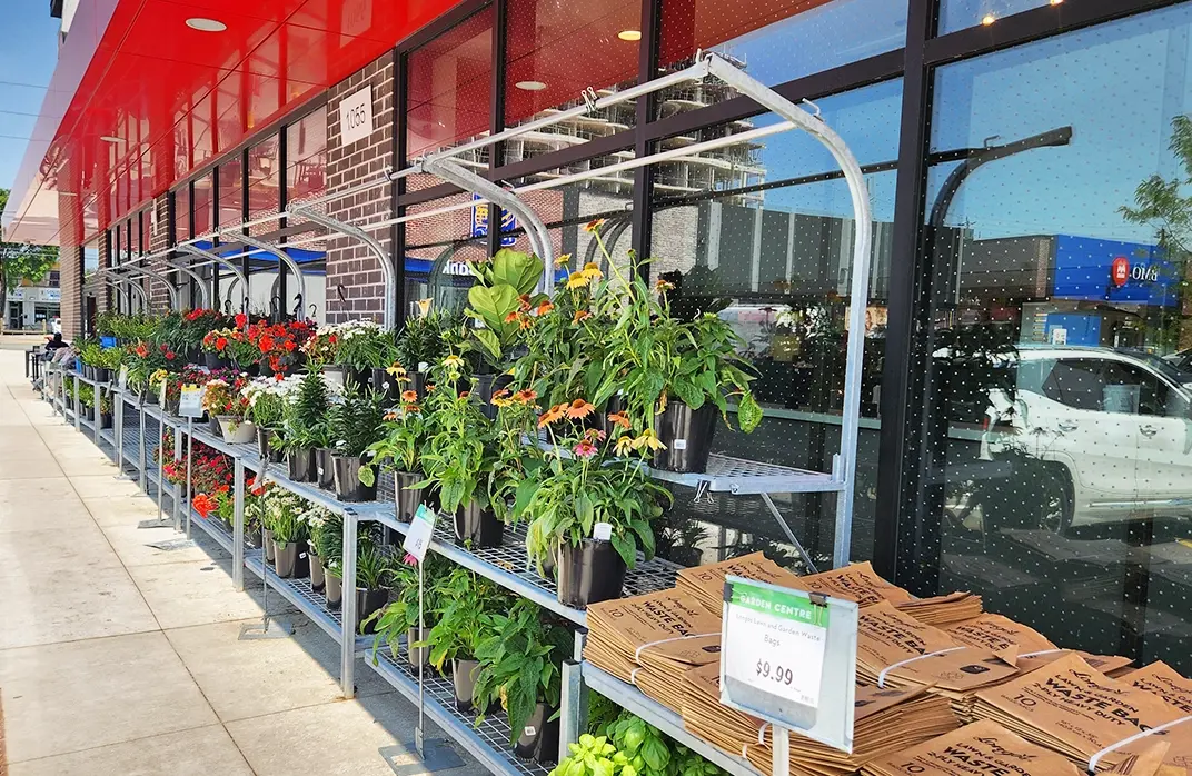 Power Point Display System for retail product promotion, and garden centre merchandising