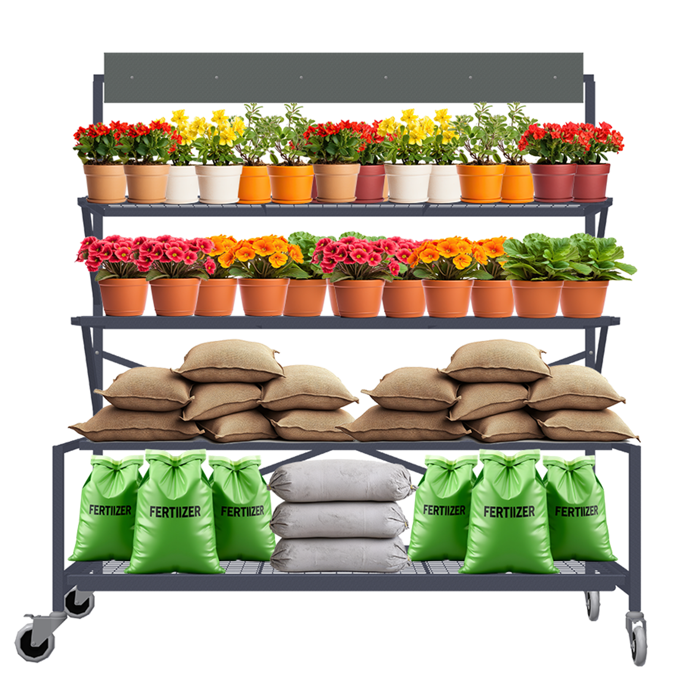 Power Point Display System for retail product promotion, and garden centre merchandising