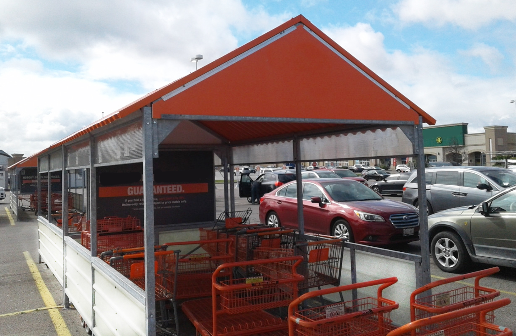 Cart Corral for grocery stores, retail centres, garden centres, and commercial parking lots