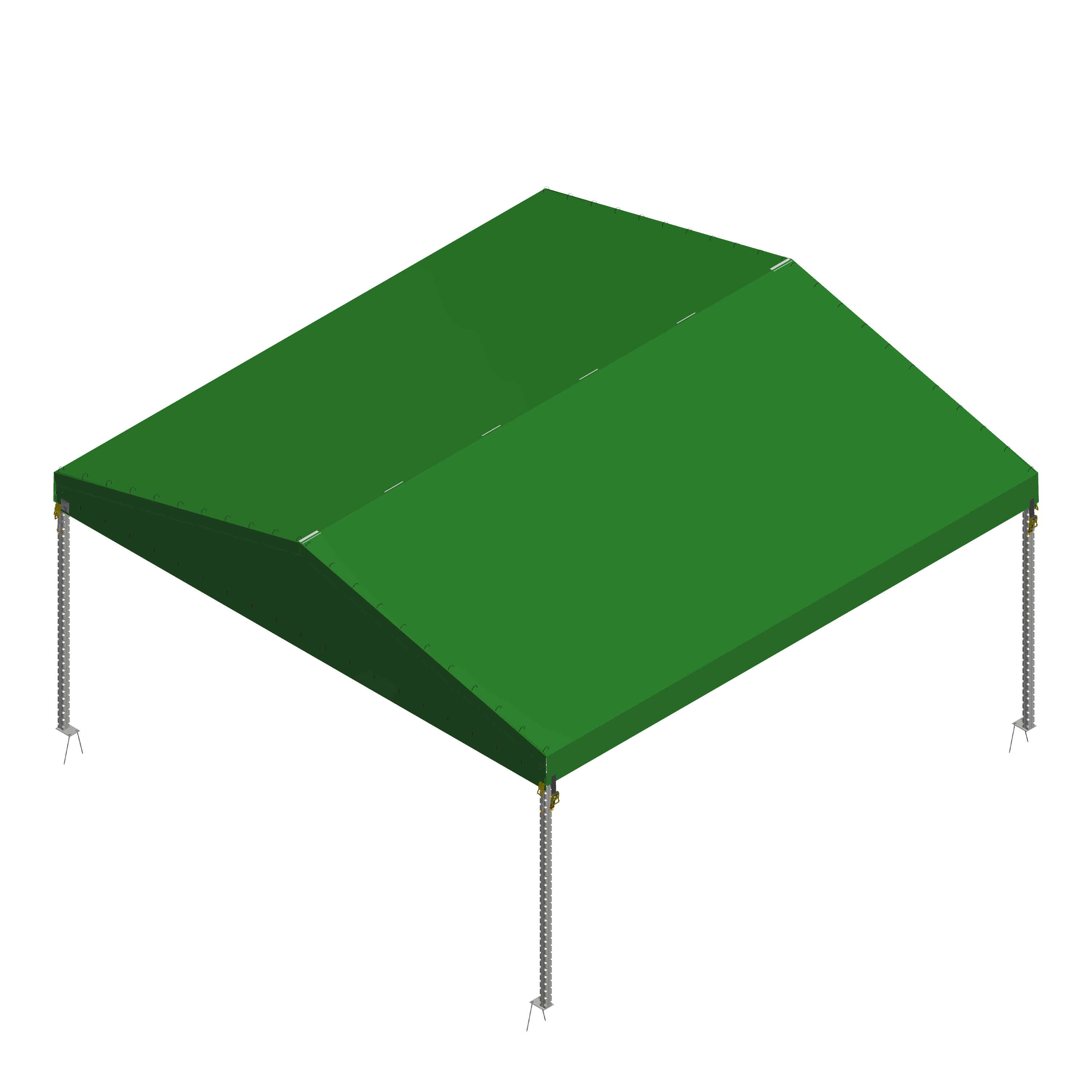 Show tent for garden centres, farmers markets, festivals, community events,  and retail merchandising promotions.