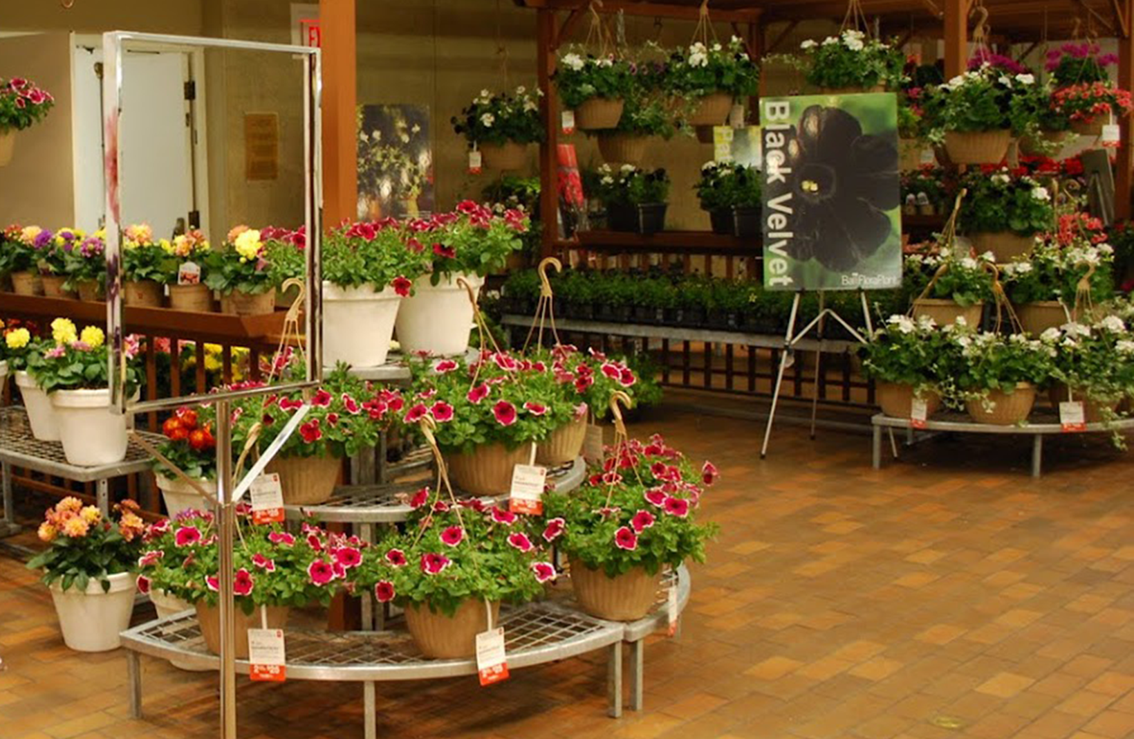 Stair display for garden centres, nurseries, greenhouses, and retail merchandising applications